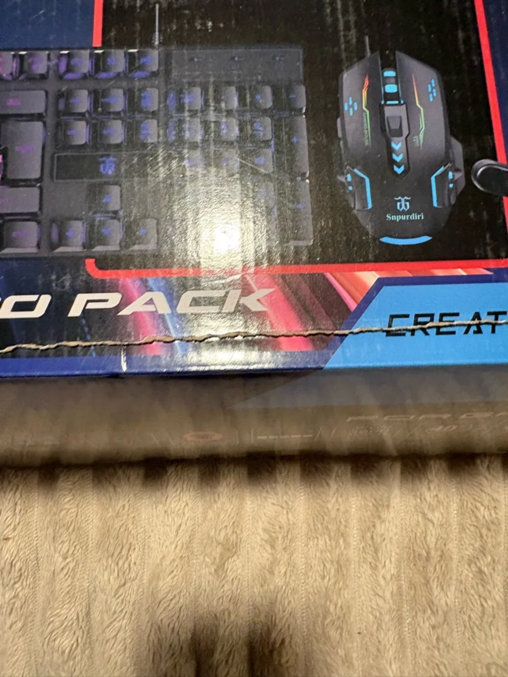 adidas Gaming Keyboard & Headset Set in Black and Blue